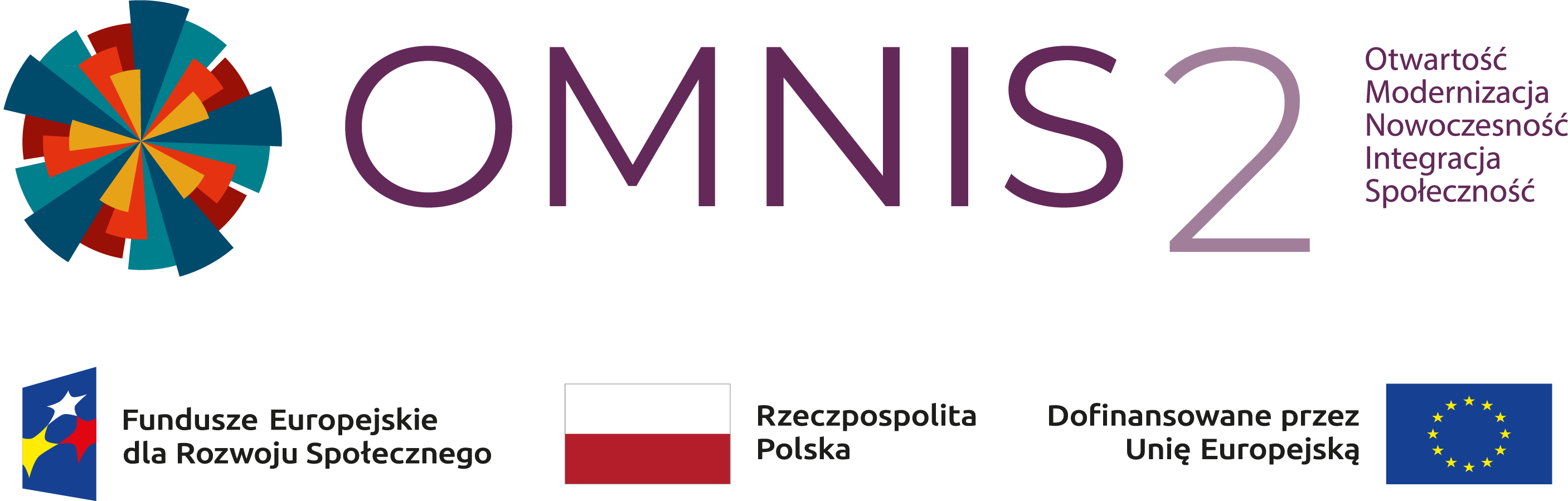 Logo z nazwą i rozwinięciem oraz poniżej belka instytucji